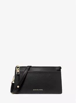Большая кожаная сумка-трансформер Empire с плечевым ремнем Michael Kors, черный