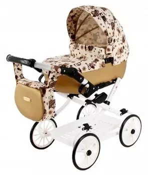 Большая кукольная коляска Адбор Вики, цвет Ви-09, Совы Adbor