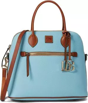 Большая куполообразная сумка Pebble Dooney & Bourke, цвет Caribbean Blue
