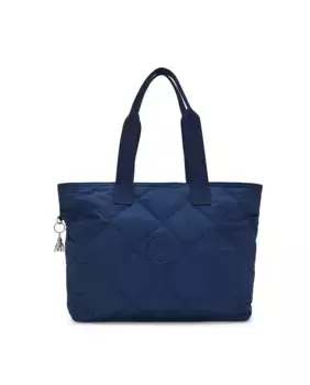 Большая мягкая сумка через плечо Colissa с несколькими отделениями темно-синего цвета Kipling, синий