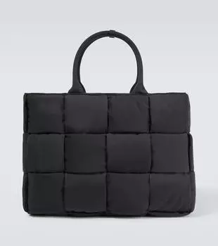 Большая мягкая сумка-тоут arco Bottega Veneta, черный