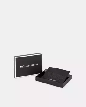 Большая мужская визитница Greyson с логотипами Michael Kors, чёрный