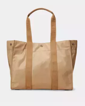 Большая нейлоновая большая сумка Stevie Lauren Ralph Lauren, бежевый