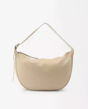 Большая однотонная кожаная сумка через плечо с регулируемой ручкой и застежкой-молнией Parfois, цвет Crudo