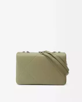 Большая однотонная сумка через плечо с магнитной застежкой Parfois, зеленый