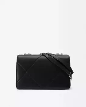 Большая однотонная сумка через плечо с магнитной застежкой Parfois, черный