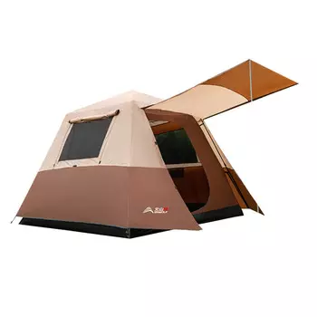 Большая палатка для кемпинга BSWolf на 6-8 человек, путешествующих с семьей, самостоятельная палатка ZL039, коричневая