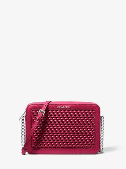 Большая плетеная сумка через плечо Jet Set Michael Kors, красный