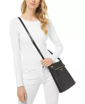 Большая плоская сумка через плечо Jet Set Charm North South Michael Kors