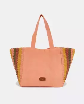 Большая пляжная сумка Abbacino, коралловый