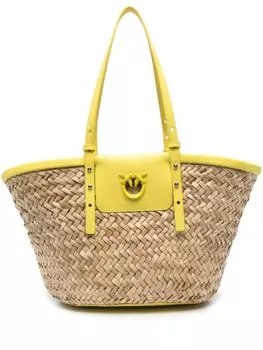 Большая пляжная сумка Love Summer PINKO, бежевый