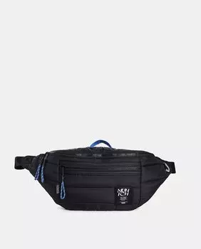 Большая поясная сумка с мягкой подкладкой и передним карманом. Munich, черный