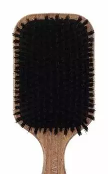 Большая прямоугольная щетка для волос, пневматическая, натуральная щетина, деревянная № 1538130 Gorgol