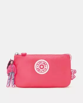 Большая розовая сумочка на молнии Barbie x Kipling Kipling, розовый
