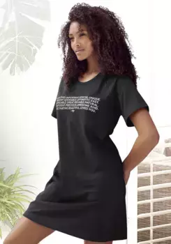 Большая рубашка KangaROOS с надписью спереди, черный