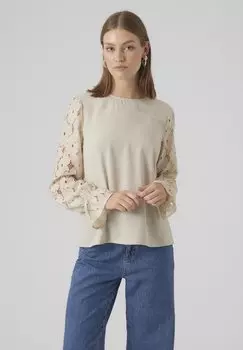 Большая рубашка манга Vero Moda ВМСЕДЖА, цвет pumice stone