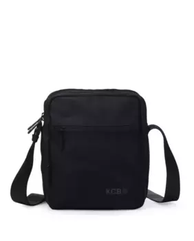 Большая сетчатая мужская сумка через плечо на молнии Kcb, черный