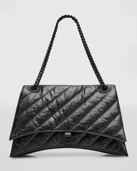 Большая стеганая сумка Crush с цепочкой Balenciaga