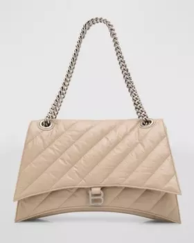 Большая стеганая сумка Crush с цепочкой Balenciaga