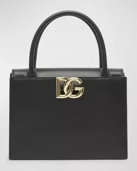 Большая сумка 3.5 из телячьей кожи Dolce&Gabbana, цвет Nero