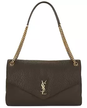 Большая сумка-цепочка Calypso Saint Laurent, цвет Light Musk