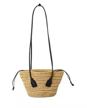 Большая сумка через плечо Arco Crochet из рафии Bottega Veneta