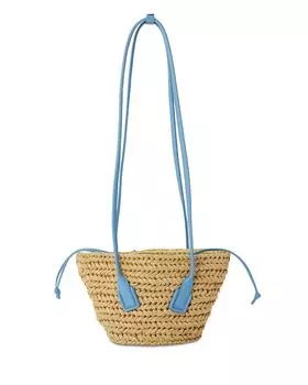 Большая сумка через плечо Arco Crochet из рафии Bottega Veneta