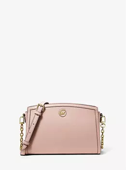 Большая сумка через плечо Chantal из шагреневой кожи Michael Kors, розовый