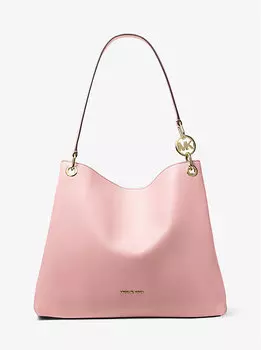 Большая сумка через плечо Christina из шагреневой кожи Michael Kors, красный