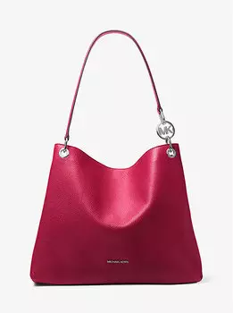 Большая сумка через плечо Christina из шагреневой кожи Michael Kors, красный
