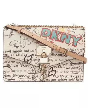 Большая сумка через плечо Elissa DKNY, белый