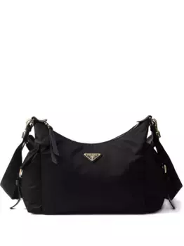 Большая сумка через плечо Explore с мягкой ручкой Prada, черный