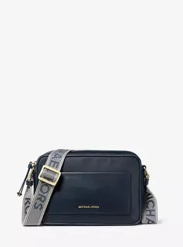 Большая сумка через плечо из нейлонового габардина Jet Set Michael Kors, синий