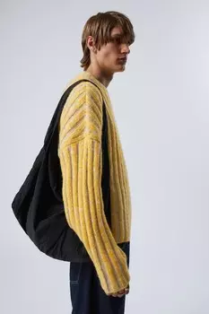 Большая сумка через плечо из рипстопа Weekday, черный