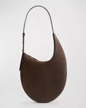 Большая сумка через плечо из замши и кожи Bottega Veneta
