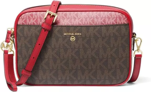 Большая сумка через плечо Jet Set Charm с камерой East/West MICHAEL Michael Kors, цвет Crimson Multi