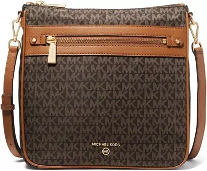 Большая сумка через плечо Jet Set Charm North/South MICHAEL Michael Kors, цвет Brown/Acorn