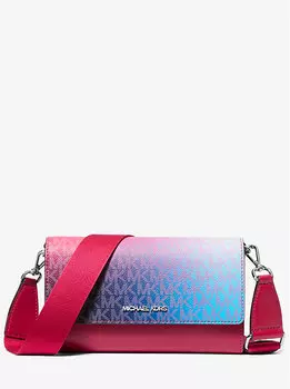 Большая сумка через плечо Jet Set с фирменным логотипом и эффектом омбре Michael Kors, мультиколор