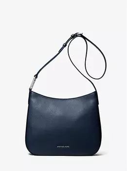 Большая сумка через плечо Kensington из шагреневой кожи Michael Kors, синий