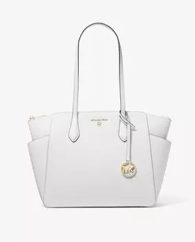 Большая сумка через плечо Marilyn из белой кожи Michael Michael Kors, белый