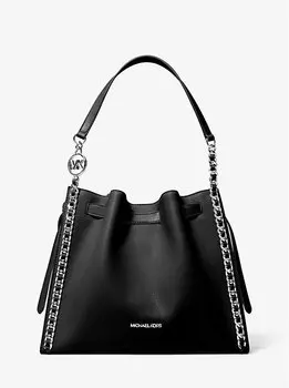 Большая сумка через плечо Mina с цепочкой Michael Kors, черный