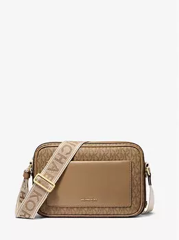 Большая сумка через плечо с фирменным логотипом Maeve Michael Kors, коричневый
