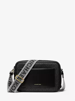 Большая сумка через плечо с фирменным логотипом Maeve Michael Kors, черный