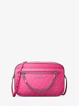 Большая сумка через плечо с фирменным логотипом Jet set Michael Kors, розовый