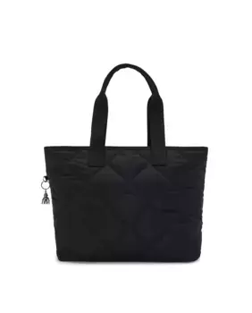 Большая сумка через плечо с несколькими отделениями черного цвета Kipling