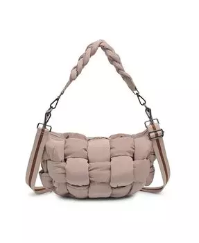 Большая сумка через плечо Sixth Sense SOL AND SELENE, тан/бежевый