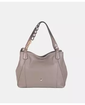 Большая сумка через плечо темно-серого цвета со съемным ремнем через плечо Volum