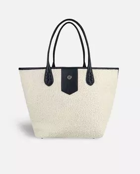 Большая сумка через плечо Valais белого цвета с органайзером Lonbali, белый