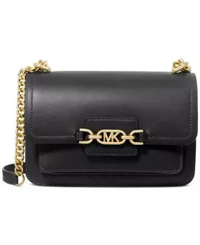 Большая сумка через плечо верескового цвета Michael Kors, черный