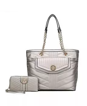 Большая сумка Chiari с кошельком от Mia K Mkf Collection, черный